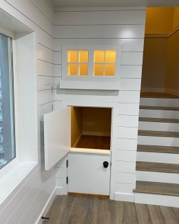 Basement Stairs and Storage